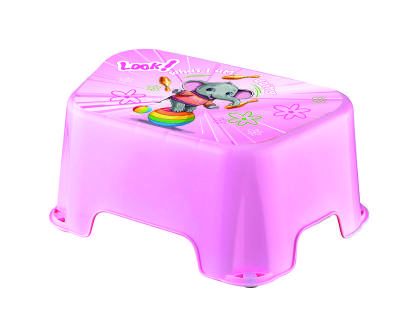 Patterned One Step Stool