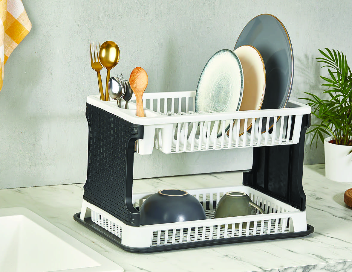 Rattan Dish Drainer