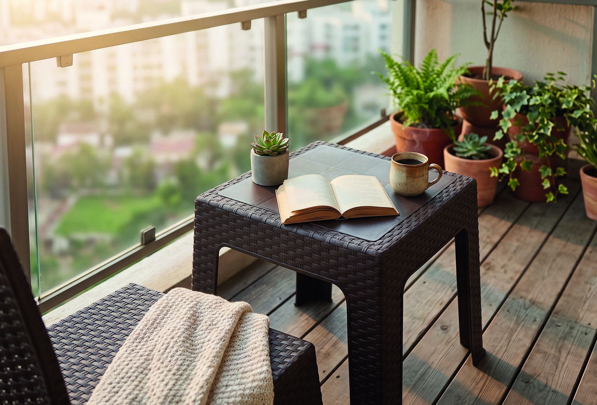 Rattan Tea Table